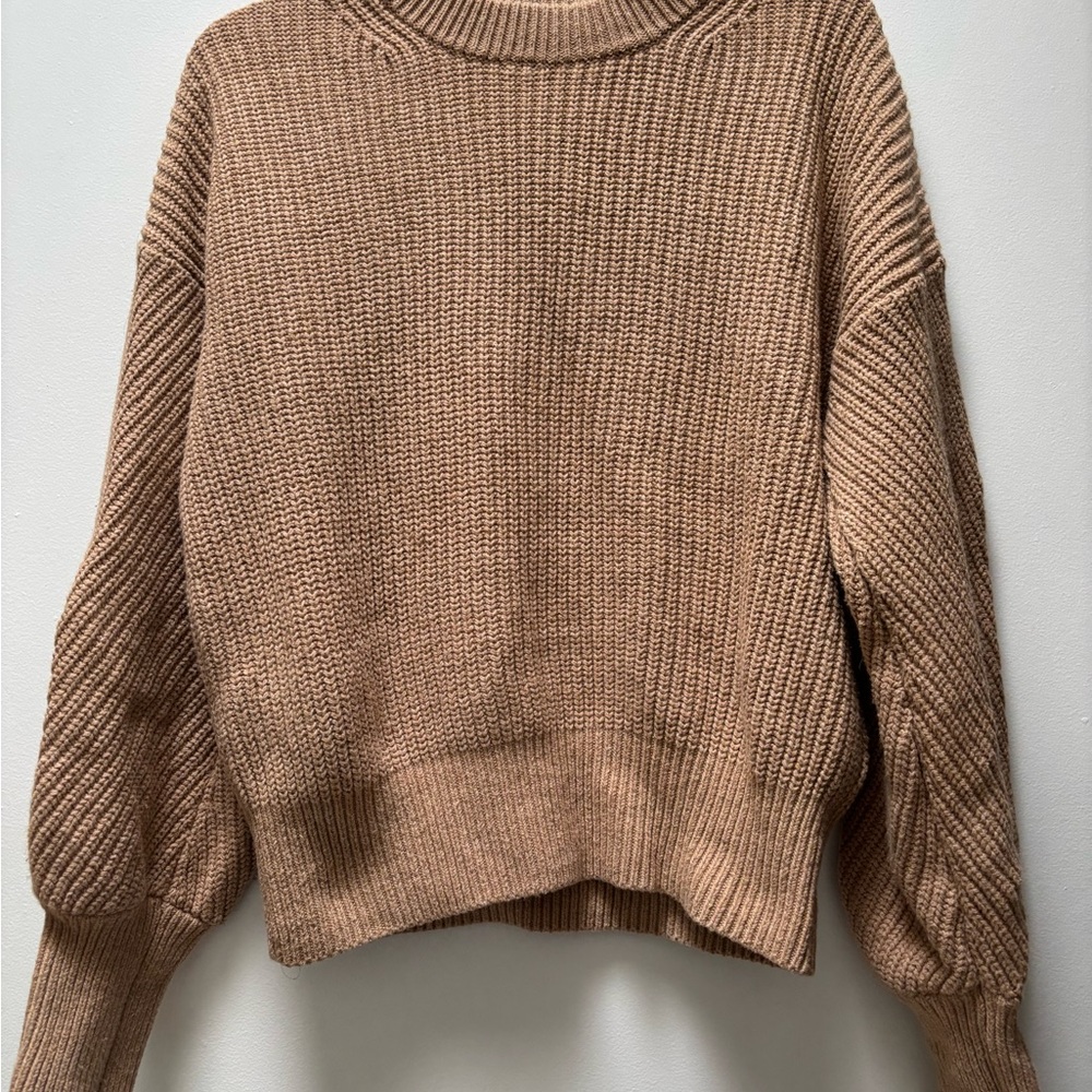 Madewell Cozy Tan Knit Sweater